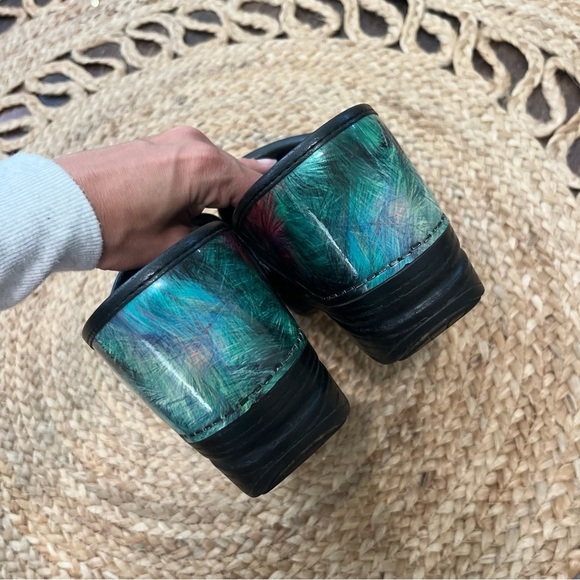 Dansko Womans Size 39 Colorful Comfort Slip On Nursing Shoes Mary Jane Clogs - Picture 4 of 5